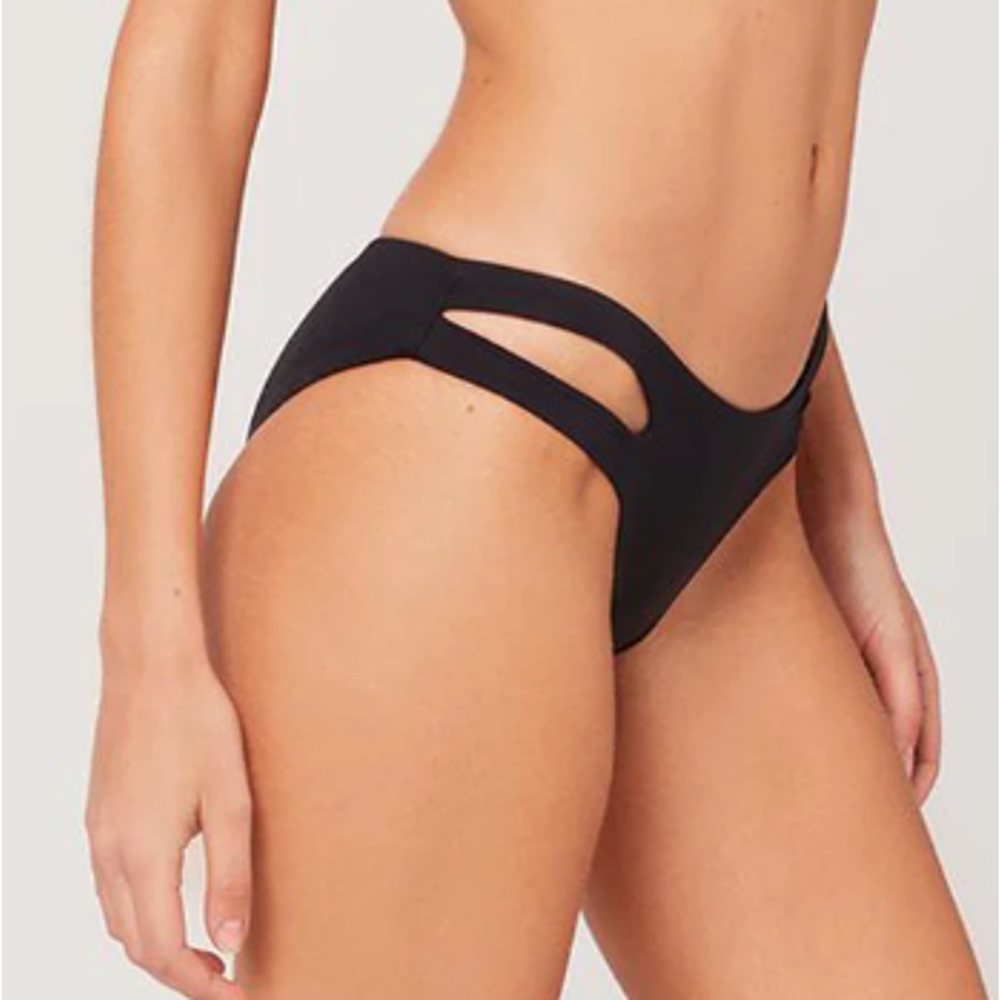 L*Space Estella Bikini Bottom Classic Black  M - Picture 2 of 10